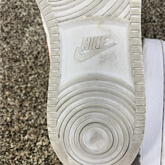 Nike Court Vision Mid Mens Size 13 White Leather 2021 Basketball Gym Shoes - Picture 5 of 7